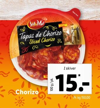 Lidl Chorizo tilbud