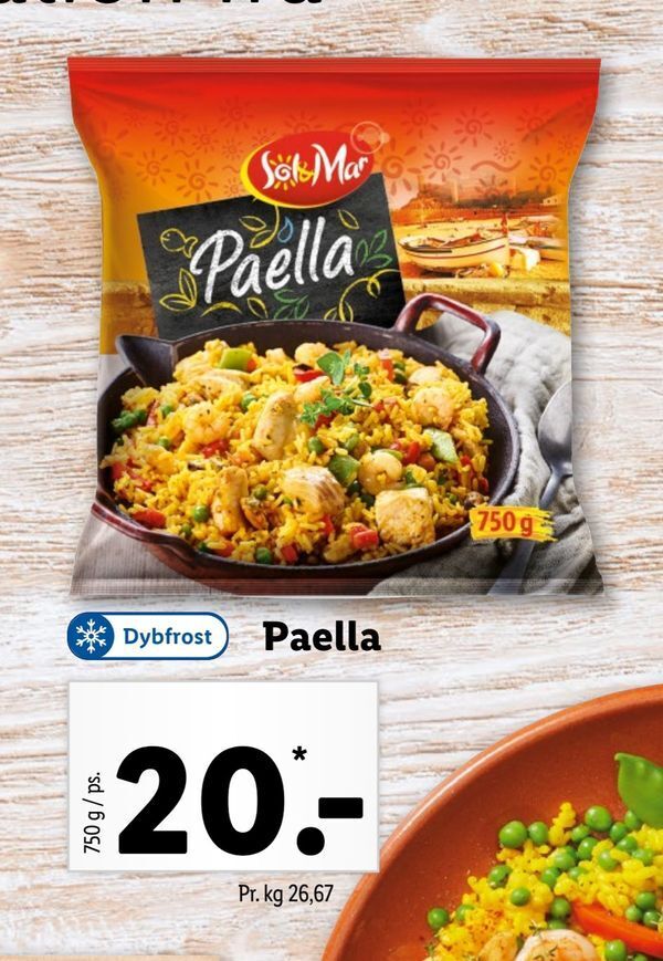 Paella tilbud hos Lidl