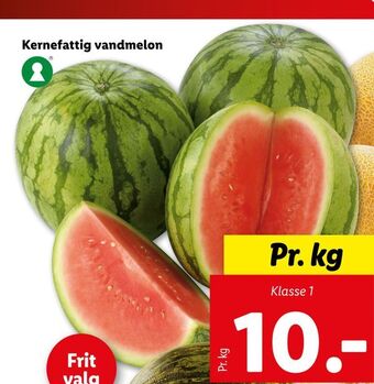 Lidl Kernefattig vandmelon tilbud