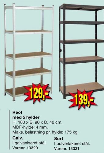 Harald Nyborg Ukendt stålreol tilbud