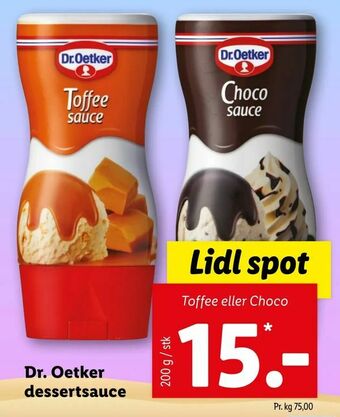 Let-Køb Dr. Oetker dessertsauce tilbud