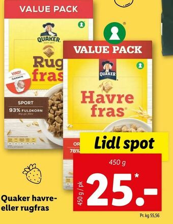 Quaker havre eller rugfras