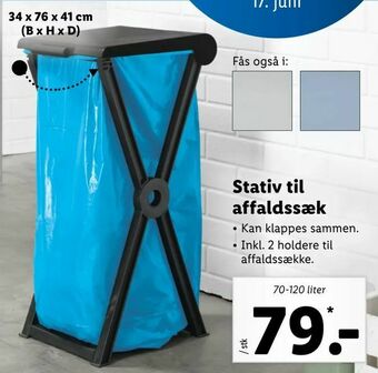 Stativ til affaldssæk