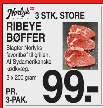 ABC Lavpris Ribeye bøffer tilbud