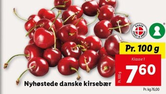 Lidl Nyhøstede Danske Kirsebær tilbud