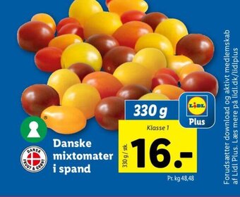 Lidl Danske mixtomater i spand tilbud