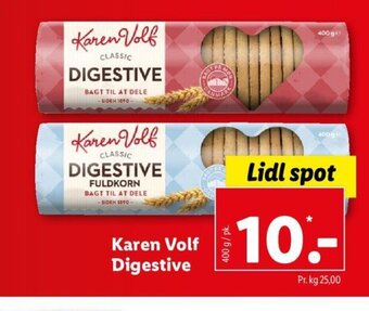 Lidl Karen Volf Digestive tilbud
