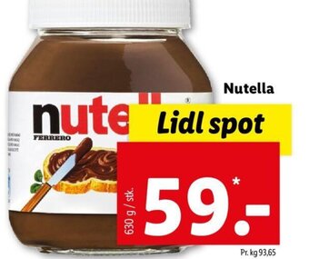 Lidl Nutella tilbud