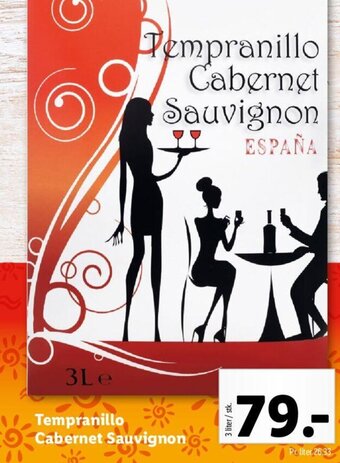 Lidl Tempranillo Cabernet Sauvignon tilbud