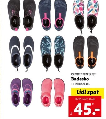 Lidl Badesko tilbud