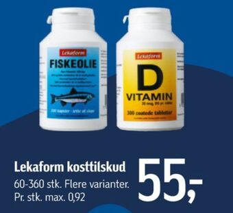 Føtex Lekaform fiskeolie tilbud