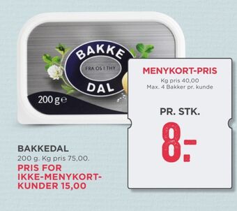 MENY Bakkedal smørbar tilbud
