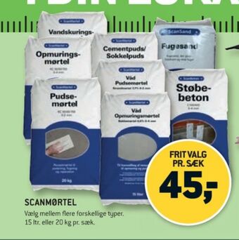 XL-BYG Scanmørtel mørtel tilbud
