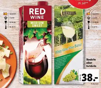 Lidl Rødvin el. hvidvin tilbud