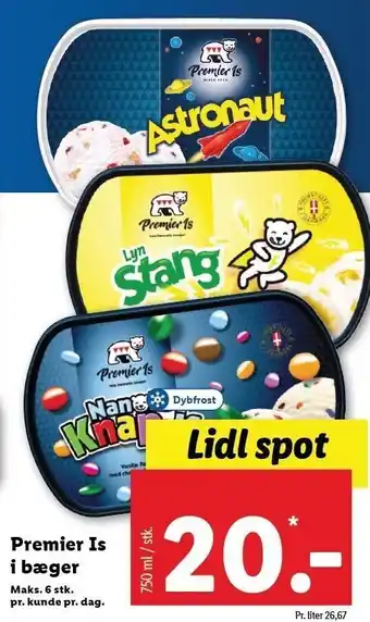 Lidl Flødeis tilbud