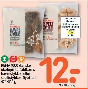 REMA 1000 Speltstykker el. havrestykker tilbud
