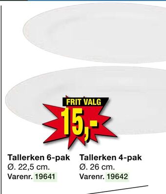 Harald Nyborg Tallerken 4-pak tilbud