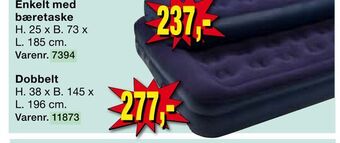 Harald Nyborg Luftmadras med pumpe tilbud