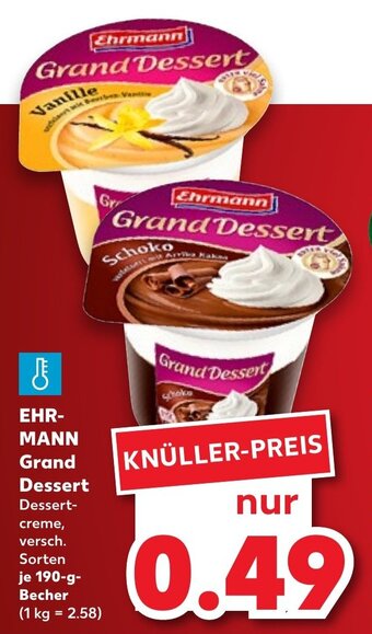 Kaufland DE EHRMANN grand dessert tilbud