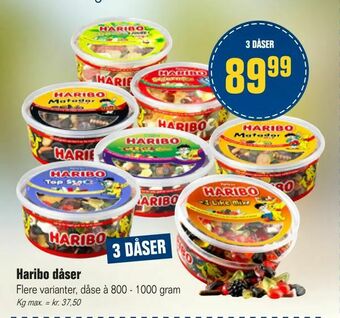 Otto Duborg Haribo dåser tilbud