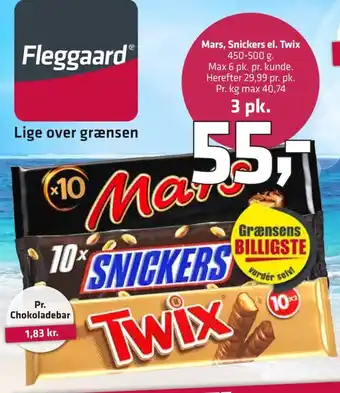 Fleggaard Mars chokoladebar tilbud