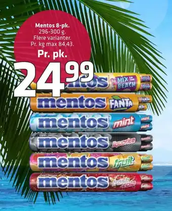 Fleggaard Mentos pastiller fresh cola tilbud