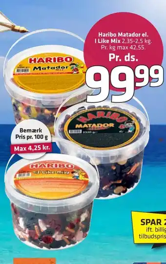 Fleggaard Matador mix slikbøtter tilbud