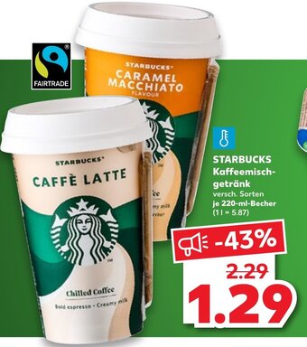 Kaufland Starbucks Kaffeemisch-Getränk tilbud