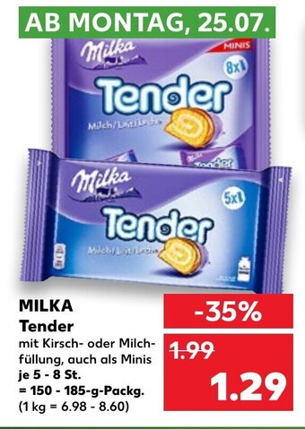 Kaufland Milka Tender tilbud