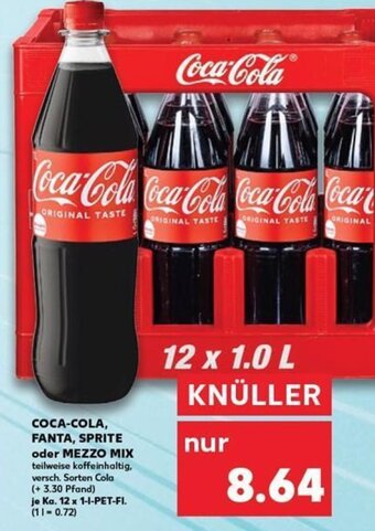 Kaufland Coca-Cola Fanta, Sprite oder Mezzo Mix tilbud