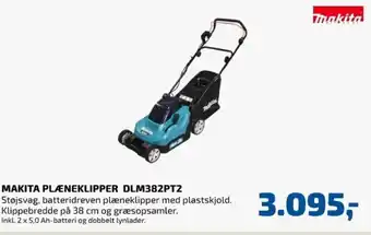 Davidsen Makita Plæneklipper DLM382PT2 tilbud
