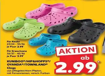Kaufland Kuniboo Hip & Hopps/ Oyanda/ Townland clogs tilbud
