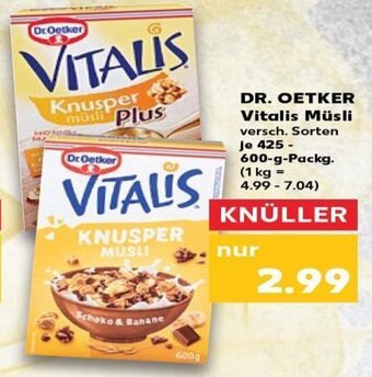 Kaufland DE Dr. oetker vitalis müsli tilbud