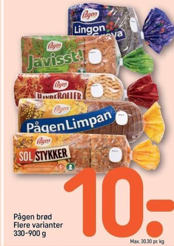 REMA 1000 Pågen brød Flere Varianter tilbud