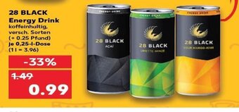Kaufland 28 Black Energy Drink tilbud
