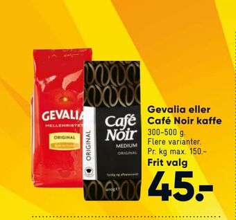 Bilka Gevalia eller Café Noir kaffe tilbud