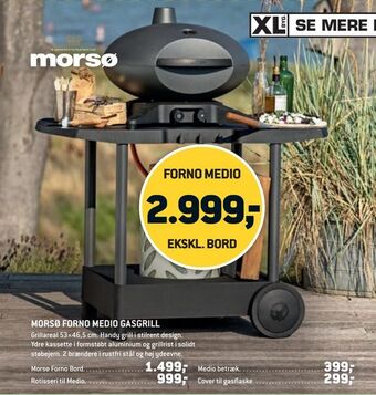 XL-BYG Morsø forno medio gasgrill tilbud