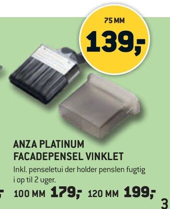 XL-BYG Anza platinum facadepensel vinklet tilbud