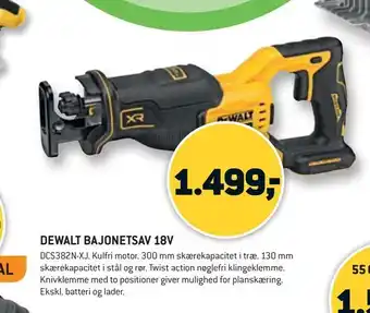 XL-BYG Dewalt bajonetsav 18v tilbud
