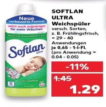 Kaufland DE Softlan ultra weichspüler tilbud