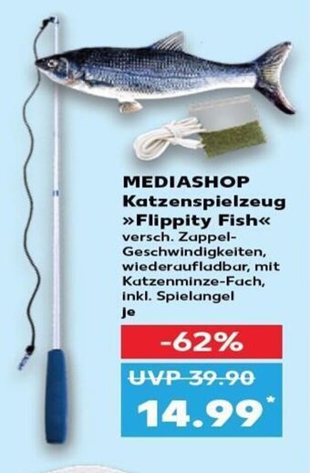 Kaufland DE Mediashop Katzenspielzeug Flippity Fish tilbud