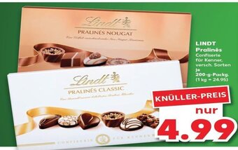 Kaufland DE LINDT Pralinés tilbud