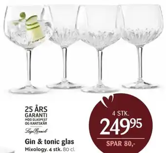 Gin & tonic glas Mixology. 4stk