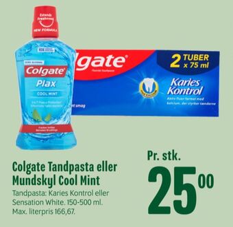 Min Købmand Colgate mundskyl tilbud