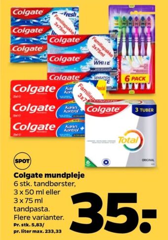 Netto Colgate tandpasta tilbud