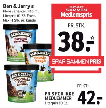 SPAR Ben & jerry's is tilbud
