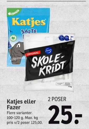Salte fisk slikposer