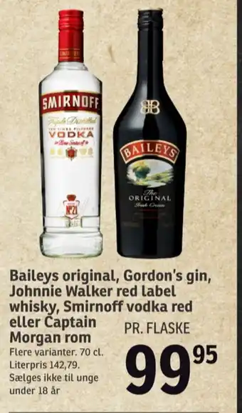 SPAR Smirnoff vodka tilbud