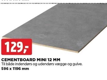 jem & fix Cementboard tilbud