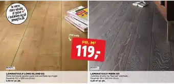 jem & fix Laminatgulv long island eg el. laminatgulv mørk eg tilbud